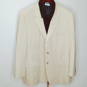 Club Room size 46R beige sports coat
